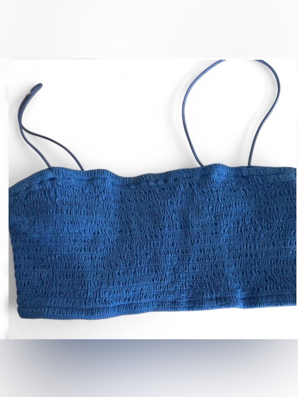 Anthropologie Maeve Blue Smocked Top